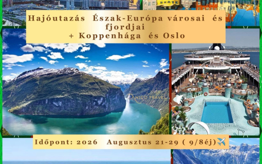 Hajóutazás csoportosan: Észak-Európa legszebb városa és fjordjai + Koppenhága és Oslo