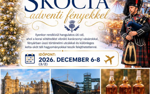 Skócia adventi fényekkel